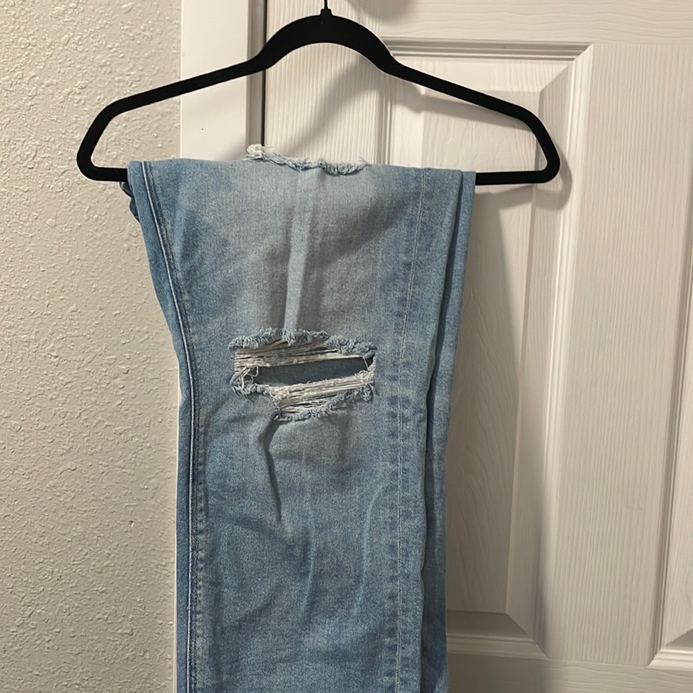 American Eagle Stretch Mom Jeans with Rips